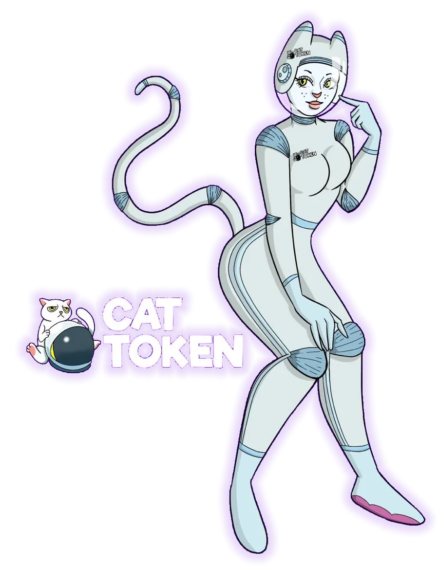 Mooncat girl mascot